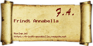 Frindt Annabella névjegykártya